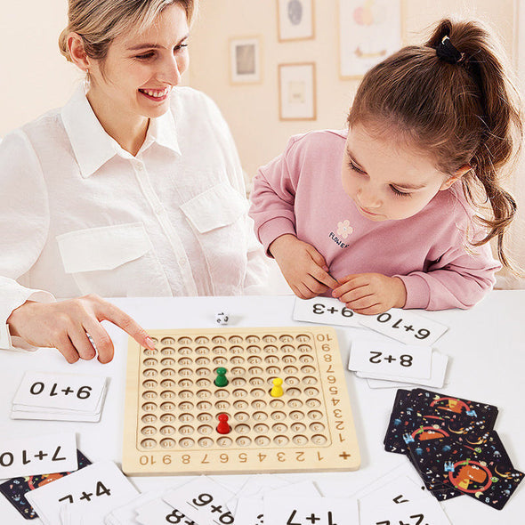 Houten Montessori Vermenigvuldiging Bordspel