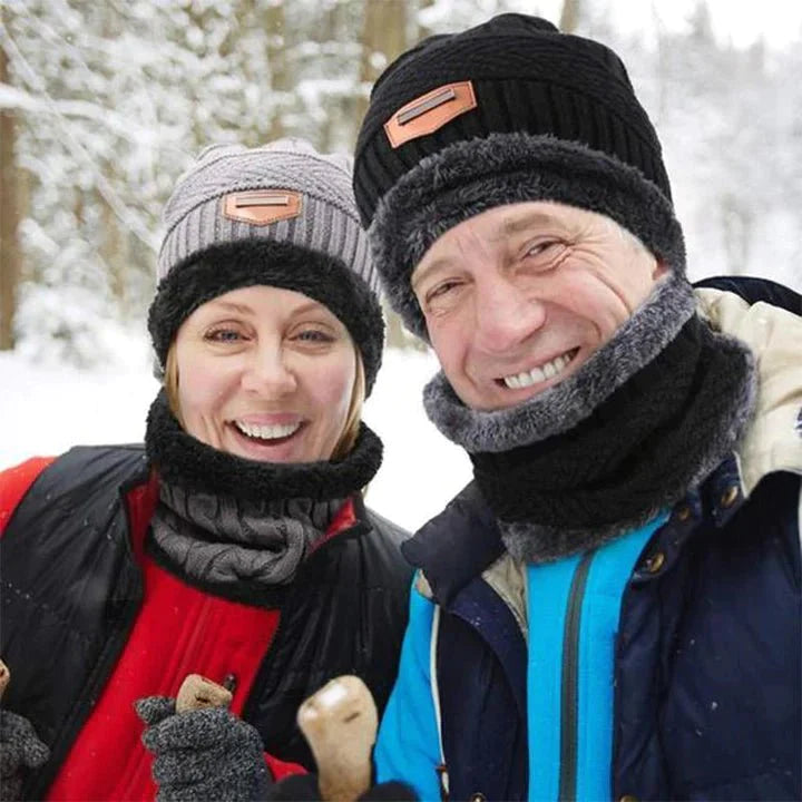 PolarPosh Duo™ | Geniet van wintercomfort met het ultrazachte pluche muts en sjaal duo!
