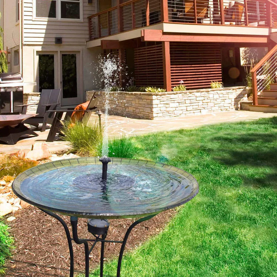 SolarGlowWaterscape™ - Een fontein op zonne-energie voor rustige tuinen!