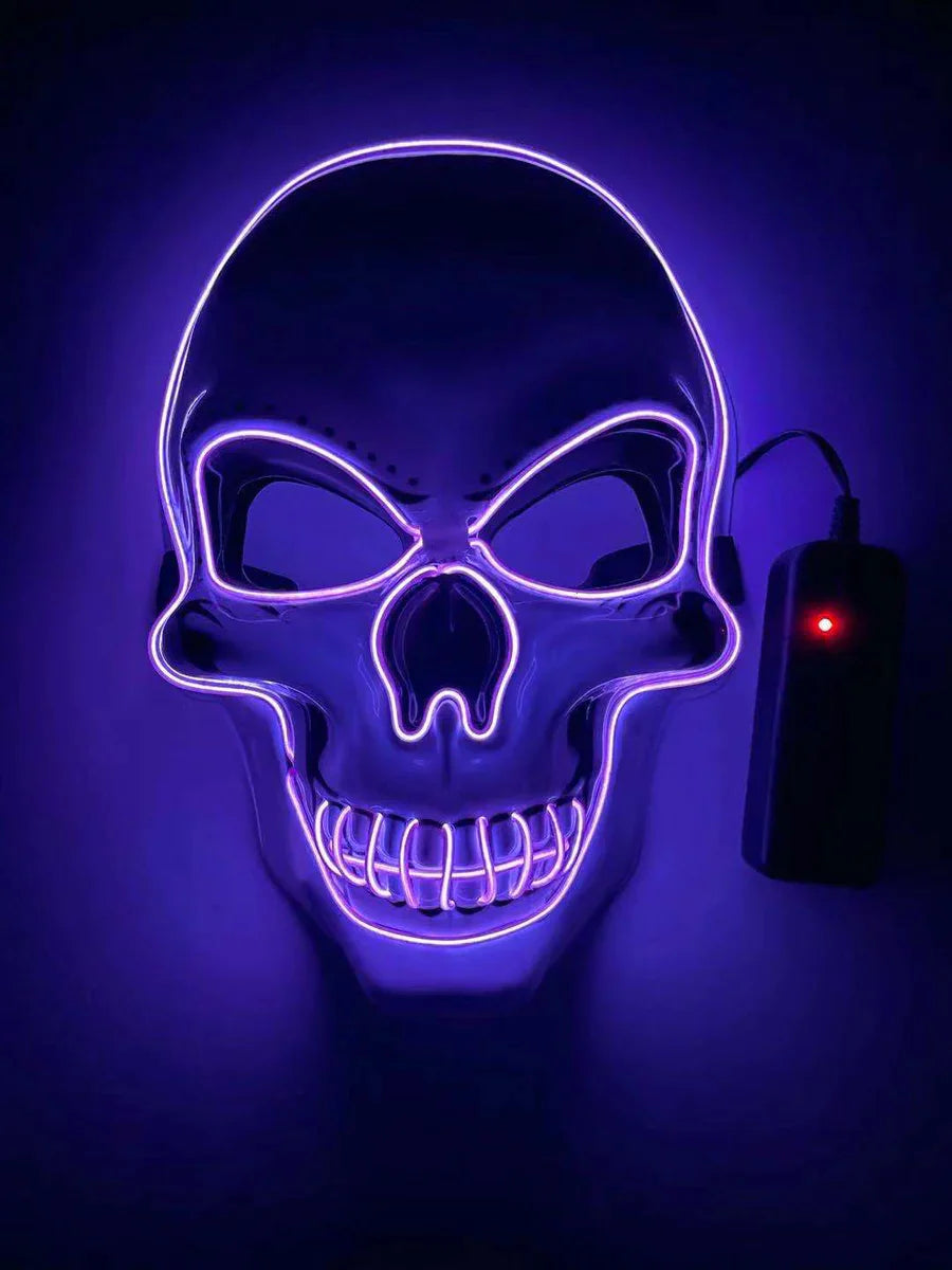 GlowFiesta™ | Schedelmasker met neonverlichting | 50% Korting