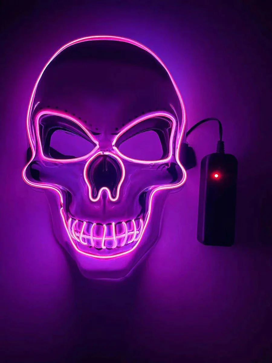 GlowFiesta™ | Schedelmasker met neonverlichting | 50% Korting