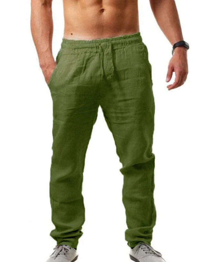 Losse zomer linnen broek