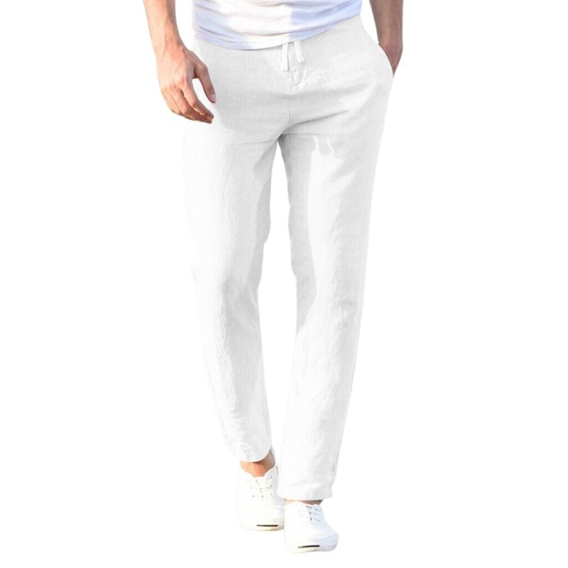 Katoenen losse slim-fit broek