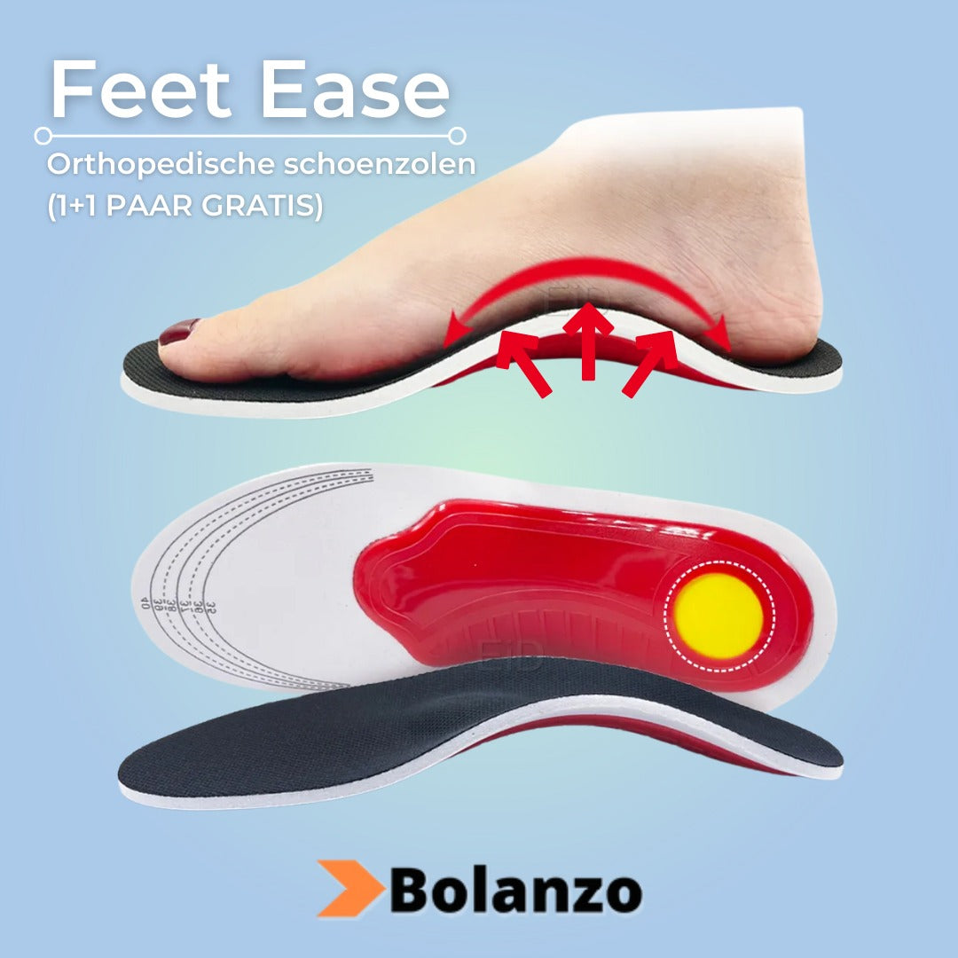 Feet Ease - Orthopedische schoenzolen (1+1 PAAR GRATIS)