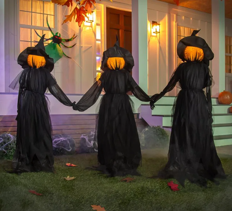 SpookBeam™ | Verlichte Halloween-heksenstaak voor Halloween-decoratie