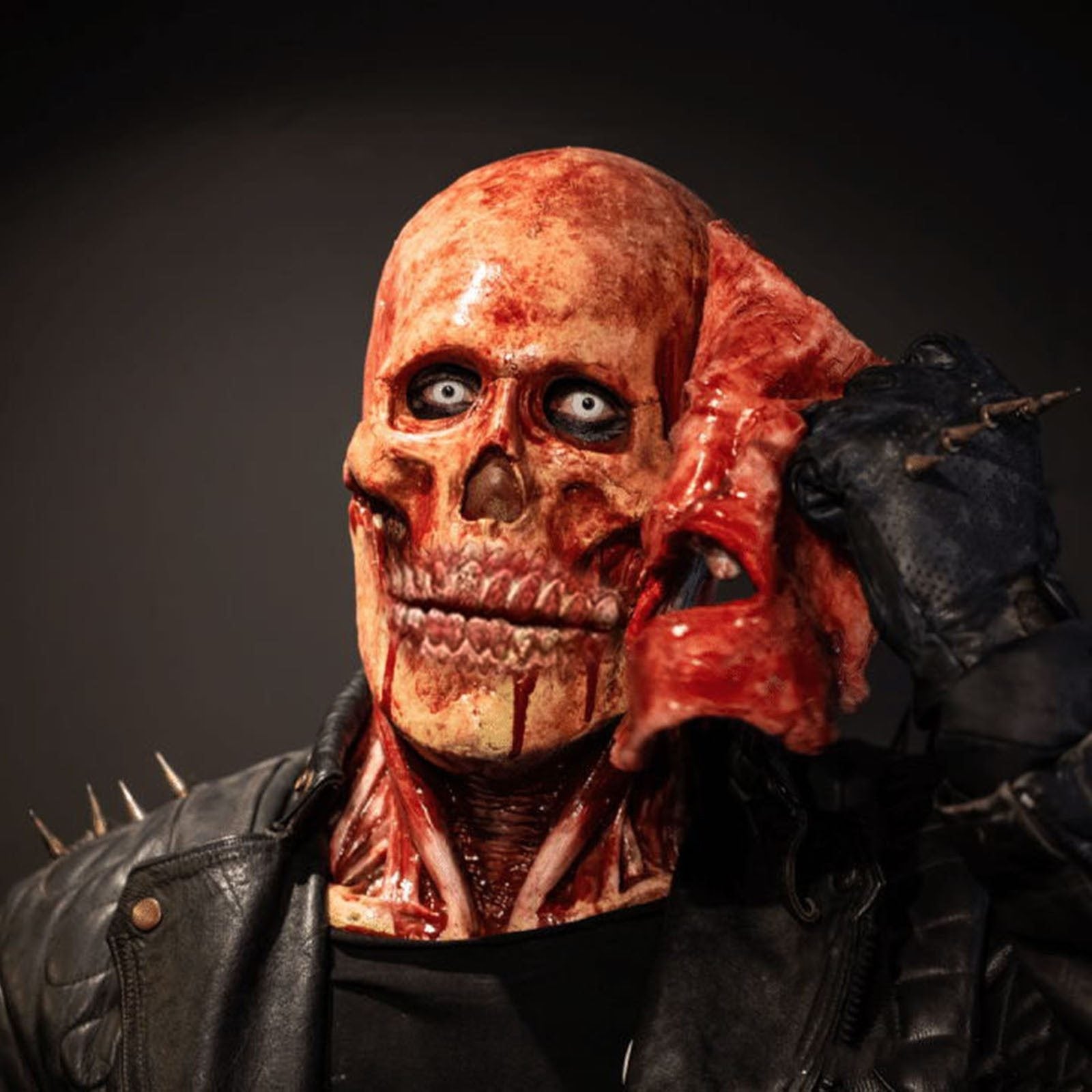 HorrorVeil™ | Dubbellaags bloederig horrormasker